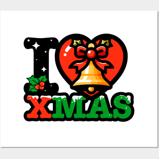 I heart ring bell xmas Posters and Art